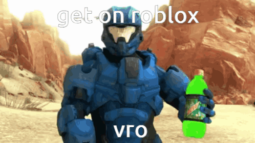 Character Holding Mountain Dew Says Get On Roblox Vro