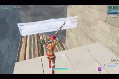 Character Jumped Off Fortnite Building GIF