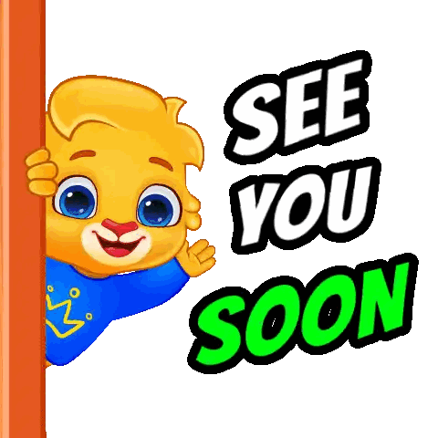 Character Peeking and Saying See You Soon