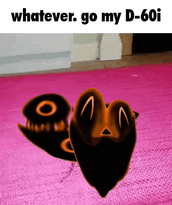 Character Pink Rug Says Whatever Go My D-601 GIF