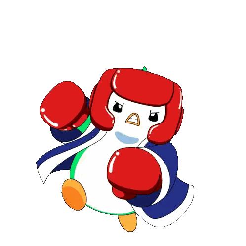 Character Wearing Boxing Gloves