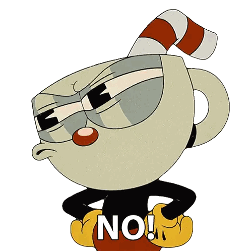 Character with No on Shirt
