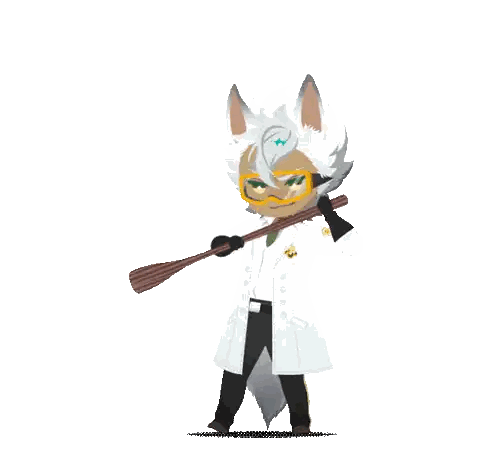 Character With Wooden Stick