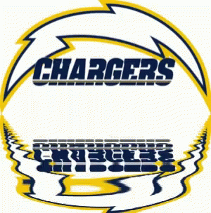 Chargers Logo With Lightning Bolt GIF