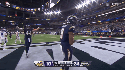 Chargers Vs Vikings Football Game GIF