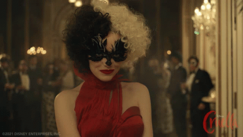 Charismatic Cruella Red Dress Smile GIF