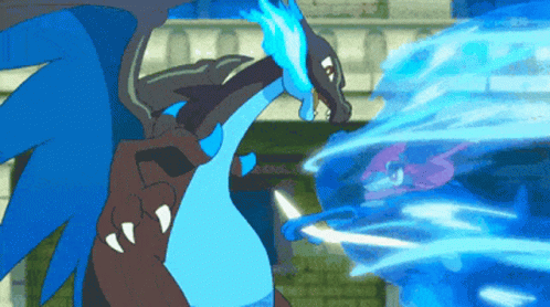 Charizard Attack Ash Greninja GIF