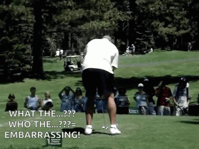 Charles Barkley Golf Swing Embarrassing GIF