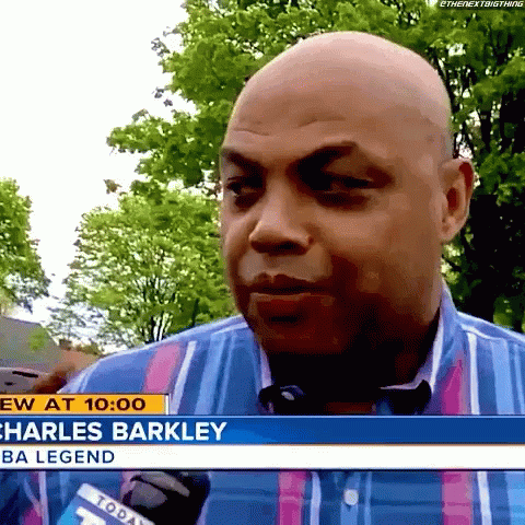 Charles Barkley Guarantee Kissing Head GIF