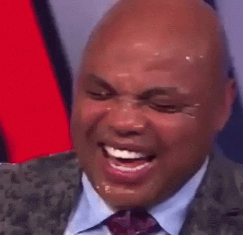 Charles Barkley Guarantee Splash Water On Face GIF