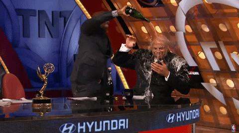 Charles Barkley Guarantee Splash Wine On Head GIF