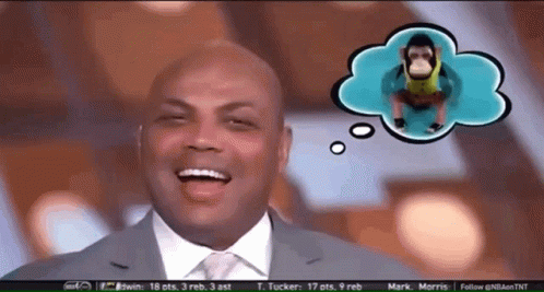 Charles Barkley Guarantee Thinking About Clapping Monkey GIF
