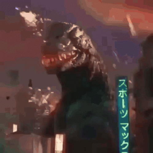 Charles Barkley Vs Godzilla Meme GIF