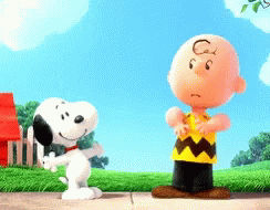 Charlie Brown And Snoopy Cuddle GIF