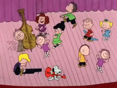 Charlie Brown Dancing Orchestra GIF