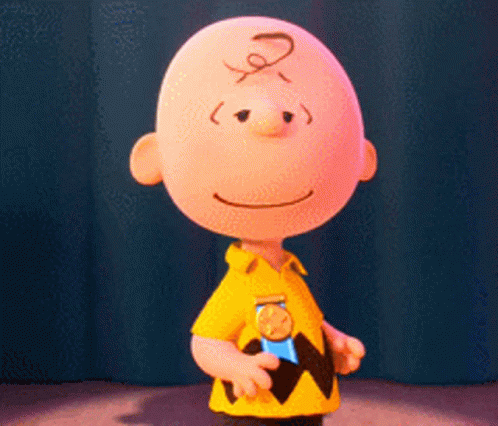 Charlie Brown With Medal GIF
