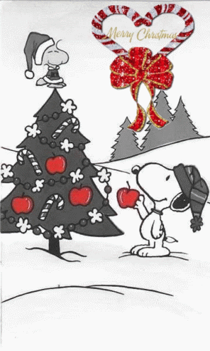 Charlie Brown And Snoopy On Christmas Wednesday GIF