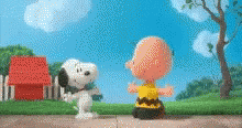 Charlie Brown And Snoopy Saturday Hug GIF