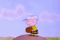 Charlie Brown Baseball Fail GIF