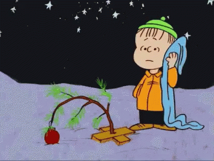 Charlie Brown Christmas Plant GIF