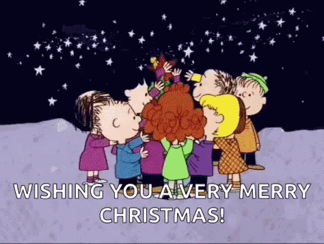 Charlie Brown Christmas Wishing You A Very Christmas GIF
