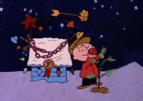 Charlie Brown Christmas Little Christmas Tree GIF