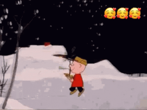 Charlie Brown Christmas Love Emojis GIF