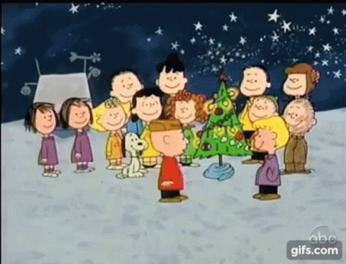 Charlie Brown Christmas Tree Red Star GIF