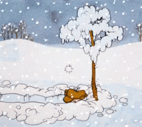 Charlie Brown Christmas Fallen Snow GIF