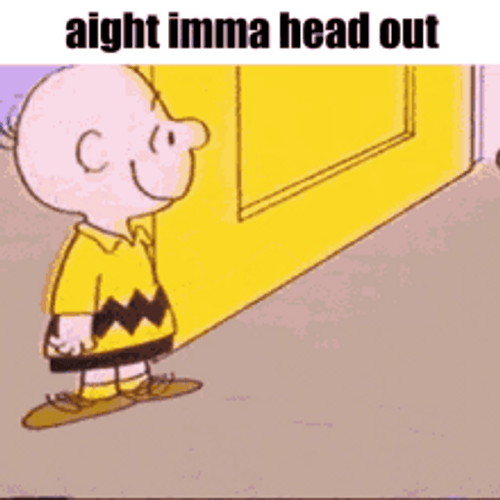 Charlie Brown Franklin Peanuts Ight Imma Head Out GIF