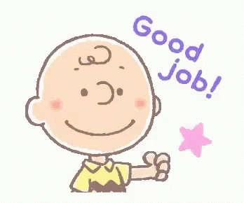 Charlie Brown From The Peanuts Movie Is Giving A Thumbs Up And Saying Good Job . GIF