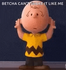 Charlie Brown From The Peanuts Movie Is Holding His Hands To His Ears . GIF