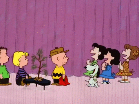 Charlie Brown Noser Christmas GIF