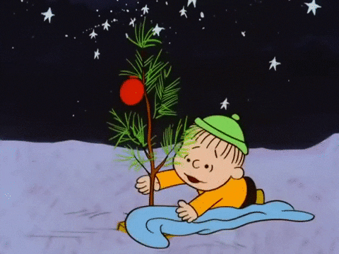 Charlie Brown Noser Talking To His Plant GIF