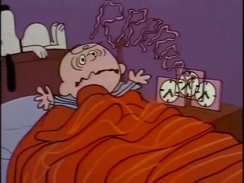 Charlie Brown Sleepy Monday GIF