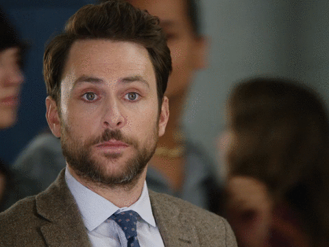 Charlie Day Agree While Escaping GIF