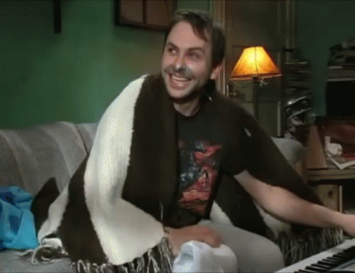 Charlie Day Plays Piano GIF