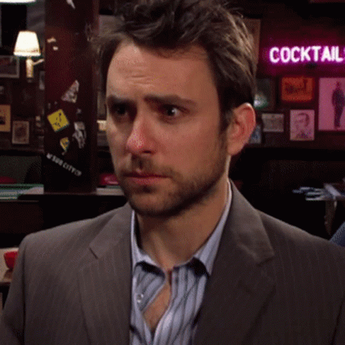 Charlie Day Teary Eyed GIF