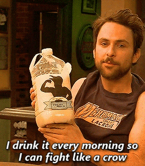 Charlie Day Training I Drink It Every Morning GIF