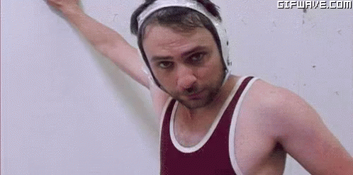 Charlie Day With Friends Pose GIF