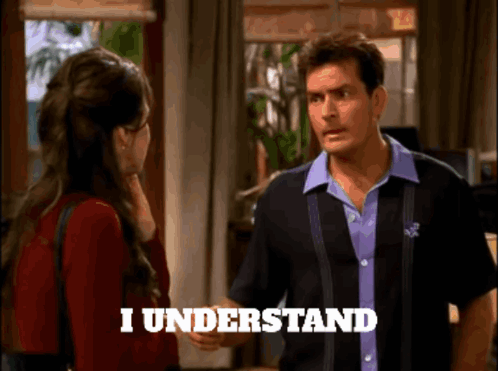 Charlie Harper Talking To His Girl GIF