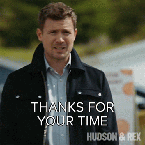 Charlie Hudson Thank You For Your Time GIF