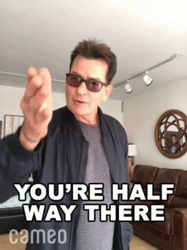 Charlie Seen You're Half Way There GIF