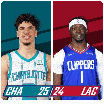 Charlotte and Clippers Basketball Players Standing Together