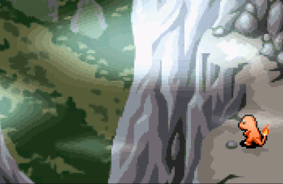 Charmander Looking Over Mountains GIF