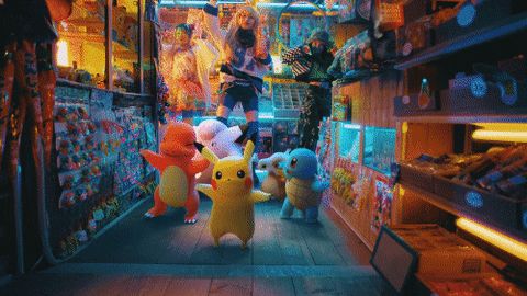 Charmander, Pikachu, And Squirtle 3d Dance GIF