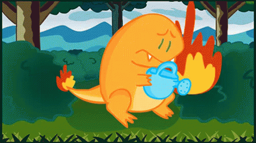 Charmander Watering Flames GIF