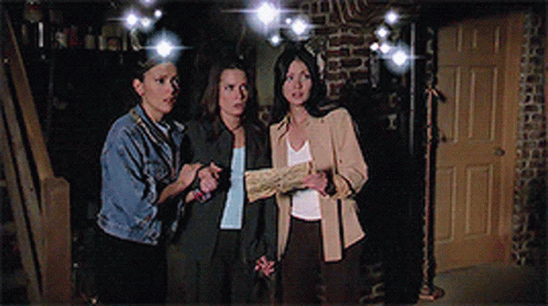 Charmed Halliwell Sisters Performing Magic GIF
