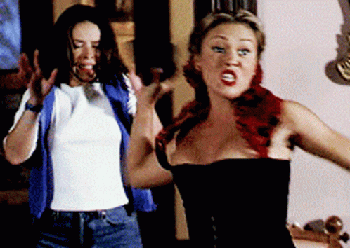 Charmed Prue And Phoebe Magic Battle GIF
