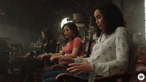 Charmed Reboot Vera Sisters Stunned Reaction GIF